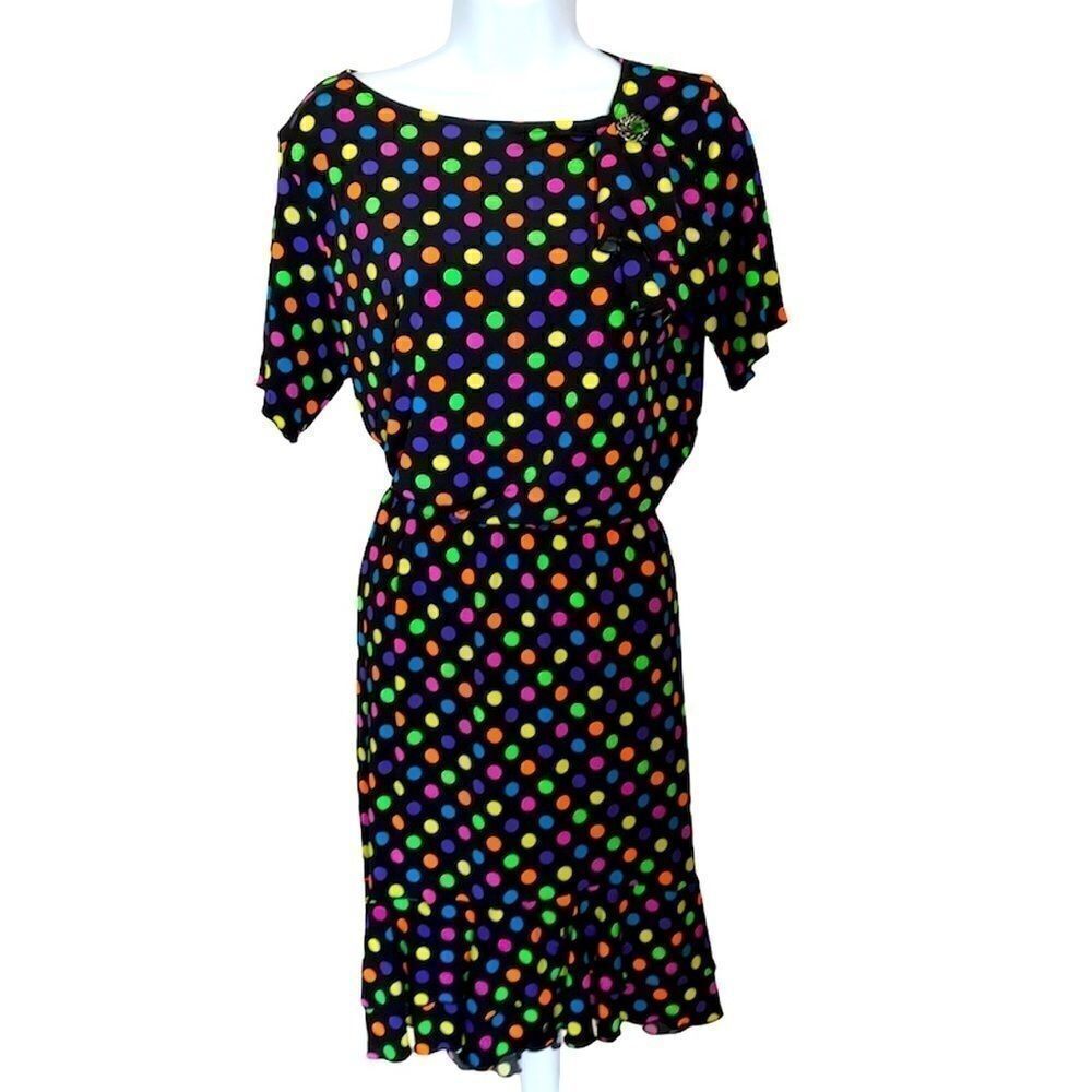 Vintage Retro 1980s Outfit Fluorescent Colors! large